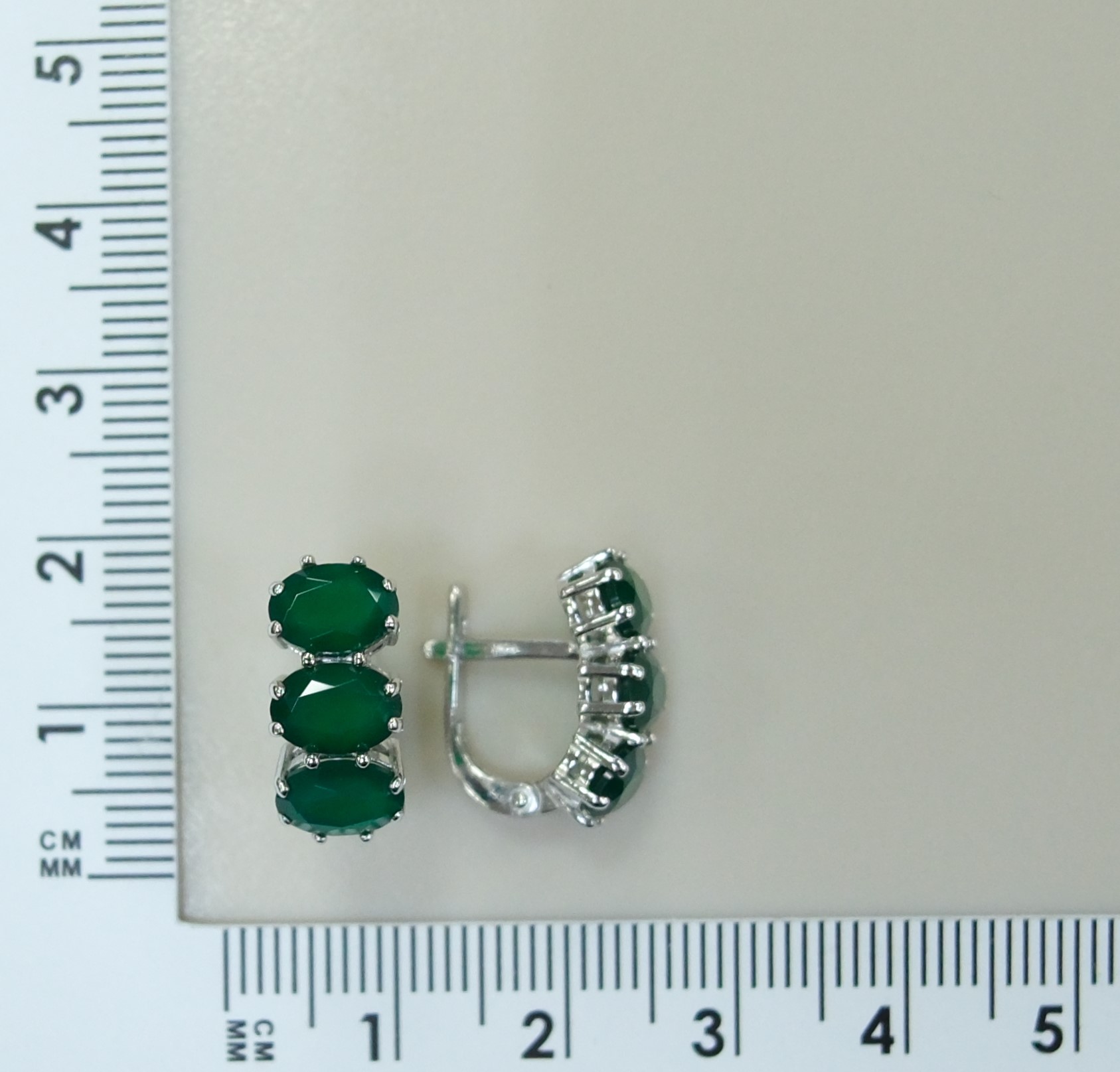 Серебряные серьги с агатами